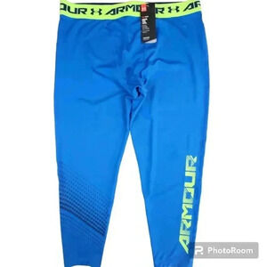 Under Armour Men's HeatGear Leggings blue #1277079 NWT 3XL